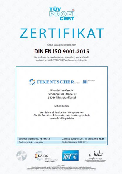 ISO-Zertifikat ISO-Zertifikat